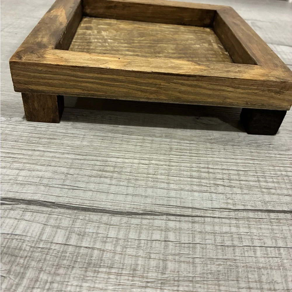 Rustic Wooden Bath Tray